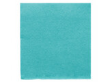 Serviette 20cm double point turqoise 100 pieces