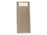 Pochette brun   serviette 33cm sable 520 pieces
