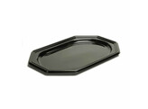 Plateau de catering octogonale noir 55cm 10 pieces
