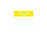 Adhesive etiket  Dinsdag  5 7 5cm 500 stuks