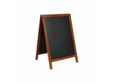 Stoepbord deluxe sandwich 55 85cm mahogany