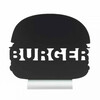 Tafel krijtbord silhouet aluminium  Burger 