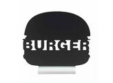 Tafel krijtbord silhouet aluminium  Burger 