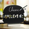 Tafel krijtbord silhouet aluminium  Burger 