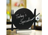 Tafel krijtbord silhouet aluminium  Bord 