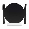 Tafel krijtbord silhouet aluminium  Bord 
