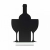 Ardoise de table silhouette aluminium  Vin 