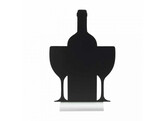 Ardoise de table silhouette aluminium  Vin 