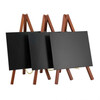 Tafel krijtbord mini-ezel mahogany 3 stuks