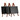 Tafel krijtbord mini-ezel mahogany 3 stuks