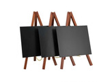 Tafel krijtbord mini-ezel mahogany 3 stuks