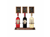 Presentoir 3 bouteilles 39 45cm marron