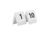 Tafelnummer wit 1-10