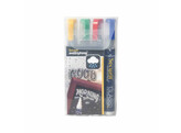 Feutre-craie waterproof 2-6mm jaune/vert/bleu/rouge