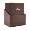Box met 20 menukaarten A4  Classic  bruin