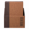 Box avec 20 carte menu A4  Trendy  marron