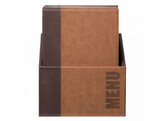 Box avec 20 carte menu A4  Trendy  marron