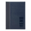 Menukaart A4  Trendy  blauw