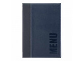 Menukaart A4  Trendy  blauw