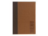 Carte menu A4  Trendy  marron