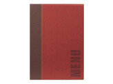 Carte menu A4  Trendy  bordeaux