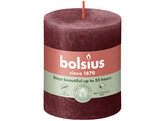 Pilier bougie 80/68 rustique 4 pieces velvet red