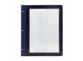 Hoes voor menukaart  Wood  5 stuks A4 blauw