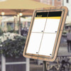 Menukaart display  Glass star  4 x A4 eik