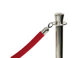 Afzetkoord 150cm chroom/rood
