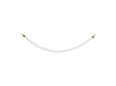 Cordon barriere 150cm or/blanc