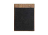 Menukaart A4  Walnut  leder