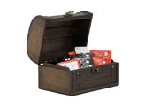 Rekeningbox schatkistje antiek hout