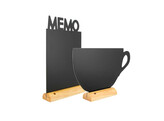 Ardoise de table silhouette wood  Tasse 