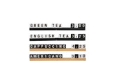 Letterplank 1m  4 25cm  met letters  nummers en symbolen zwart