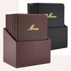 Box met 20 menukaarten A4  Classic  bordeaux