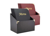 Box met 10 menukaarten A4  Basic  zwart