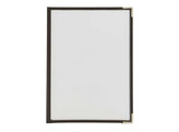 Carte menu A4  Crystal  3 pieces simple