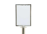 Posterframe A4 voor afzetpaal  Classic  chroom