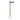 Paal voor afzetpaal  Retractable  RVS 100cm met koord 205cm blauw