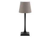 Tafellamp Milano H26cm zwart/taupe
