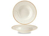 Bord diep wide rim Barley White 28cm