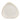 Assiette triangulaire Barley White 22 9cm
