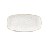 Assiette chefs oblong rectangulaire Barley White 29 8 15 3cm