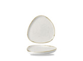 Assiette chefs triangulaire walled Barley White 20cm