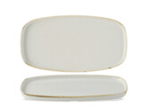 Assiette chefs oblong Barley White rectangulaire 35 18 5cm