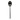 Tafellepel Orca mat zwart 20 7cm 12 stuks
