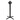 FlipTop classic bar rond 50-90cm / vierkant 50 50-70 70cm zwart