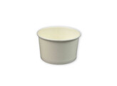 Pot a glace blanc PE 6OZ 86 75 53mm 180ml 1000 pieces