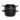 Mosselpot horeca zwart 1 2 kg
