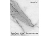 TableTop compact laminate rectangulaire 120 70cm marbre blanc